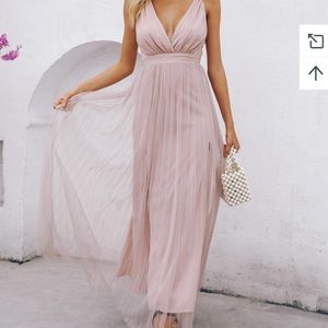 Wedding guest dress- dusty rose